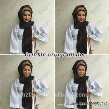 novo estilo muçulmano abaya turco hijab turquia dobra hijab malásia bolha viscose hijab cachecol